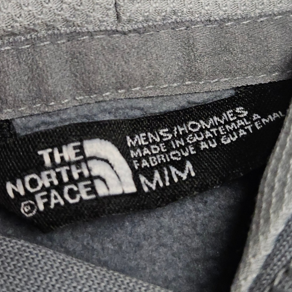 North Face Hoodie M Gray Two Tone Pullover Fleece Pocket Streetwear Gorpcore - Picture 3 of 8